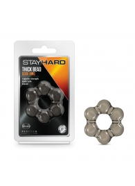 Дымчатое эрекционное кольцо Stay Hard Thick Bead Cock Ring - Blush Novelties - в Астрахани купить с доставкой