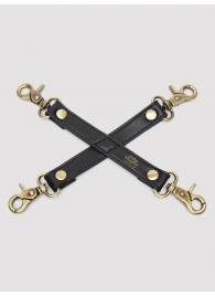 Черный фиксатор для манжет Bound to You Faux Leather Hogtie - Fifty Shades of Grey - купить с доставкой в Астрахани