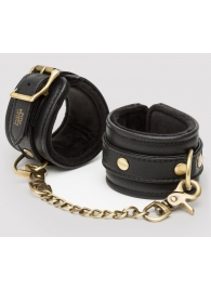 Черные наручники Bound to You Faux Leather Wrist Cuffs - Fifty Shades of Grey - купить с доставкой в Астрахани