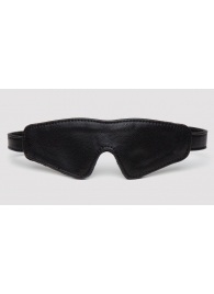 Черная плотная маска на глаза Bound to You Faux Leather Blindfold - Fifty Shades of Grey - купить с доставкой в Астрахани