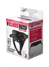 Черный пояс для насадок CLASS STRAP Restyling - LOVETOY (А-Полимер) - купить с доставкой в Астрахани