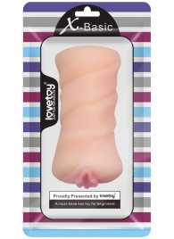 Телесный мастурбатор-вагина X-Basic Pocket Pussy без вибрации - Lovetoy - в Астрахани купить с доставкой