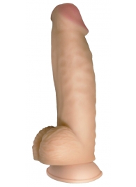 Телесный реалистичный фаллоимитатор на черных трусиках Real Big Strap-On - 34,5 см. - LOVETOY (А-Полимер) - купить с доставкой в Астрахани