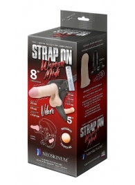 Вибрострапон Woman Midi с вагинальной пробкой - 22 см. - LOVETOY (А-Полимер) - купить с доставкой в Астрахани