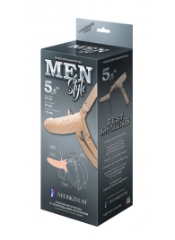 Телесный мужской парапротез MEN STYLE - 15 см. - LOVETOY (А-Полимер) - купить с доставкой в Астрахани