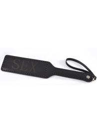 Черная гладкая шлепалка SEX - 35 см. - Sitabella - купить с доставкой в Астрахани