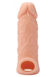 Телесная насадка EXTENDER WITH BALL STRAP 5.5 - 14 см. - Dream Toys - в Астрахани купить с доставкой