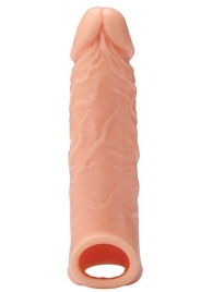Телесная насадка EXTENDER WITH BALL STRAP 6.5 - 17 см. - Dream Toys - в Астрахани купить с доставкой