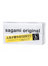 Презервативы Sagami Original 0.02 L-size увеличенного размера - 10 шт. - Sagami - купить с доставкой в Астрахани