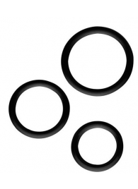Набор из 3 эрекционных колец SILICONE COCKRINGS - Dream Toys - в Астрахани купить с доставкой