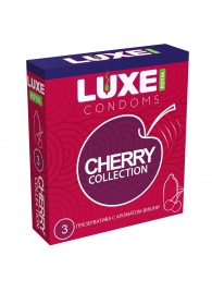 Презервативы с ароматом вишни LUXE Royal Cherry Collection - 3 шт. - Luxe - купить с доставкой в Астрахани