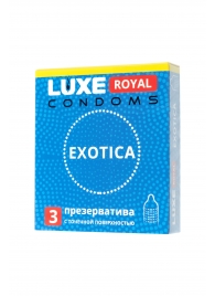 Текстурированные презервативы LUXE Royal Exotica - 3 шт. - Luxe - купить с доставкой в Астрахани