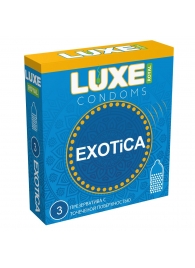 Текстурированные презервативы LUXE Royal Exotica - 3 шт. - Luxe - купить с доставкой в Астрахани