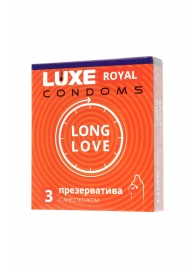 Презервативы с продлевающим эффектом LUXE Royal Long Love - 3 шт. - Luxe - купить с доставкой в Астрахани