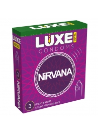 Презервативы с увеличенным количеством смазки LUXE Royal Nirvana - 3 шт. - Luxe - купить с доставкой в Астрахани