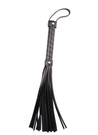 Черная многохвостая плеть Pleasure Whip - 46 см. - Chisa - купить с доставкой в Астрахани