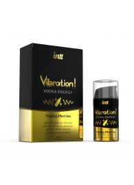 Жидкий интимный гель с эффектом вибрации Vibration! Vodka Energy - 15 мл. - INTT - купить с доставкой в Астрахани