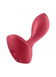 Красный вибромассажёр простаты Satisfyer Backdoor Lover - 14 см. - Satisfyer - в Астрахани купить с доставкой