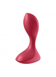 Красный вибромассажёр простаты Satisfyer Backdoor Lover - 14 см. - Satisfyer - в Астрахани купить с доставкой