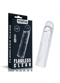 Прозрачная насадка-удлинитель Flawless Clear Penis Sleeve Add 1 - 15,5 см. - Lovetoy - в Астрахани купить с доставкой