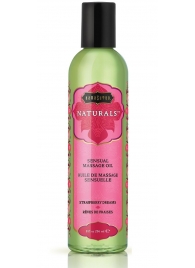 Массажное масло Naturals Strawberry Dreams с ароматом клубники - 236 мл. - Kama Sutra - купить с доставкой в Астрахани