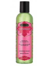 Массажное масло Naturals Strawberry Dreams с ароматом клубники - 59 мл. - Kama Sutra - купить с доставкой в Астрахани