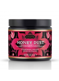 Пудра для тела Honey Dust Body Powder с ароматом клубники - 170 гр. - Kama Sutra - купить с доставкой в Астрахани