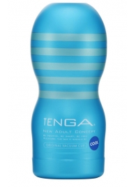 Мастурбатор с охлаждающей смазкой TENGA Original Vacuum Cup Cool - Tenga - в Астрахани купить с доставкой