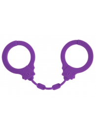 Фиолетовые силиконовые наручники Suppression - Lola Games - купить с доставкой в Астрахани