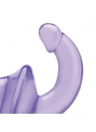 Фиолетовый безремневой страпон Strapless Strap-On - Lux Fetish - купить с доставкой в Астрахани