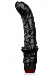 Черный вибромассажер простаты 6  Premium Prostate Massager - BlueLine - в Астрахани купить с доставкой