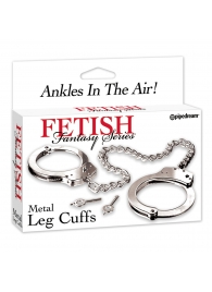 Металлические наручники Metal Leg Cuffs - Pipedream - купить с доставкой в Астрахани