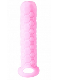 Розовый фаллоудлинитель Homme Long - 13,5 см. - Lola Games - в Астрахани купить с доставкой
