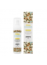 Разогревающее массажное масло с ароматом пина колада Gourmet Pina Colada - 50 мл. - Exsens - купить с доставкой в Астрахани