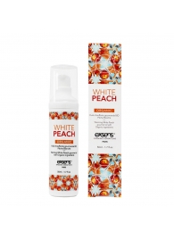 Разогревающее массажное масло Gourmet White Peach Organic с органическими ингредиентами - 50 мл. - Exsens - купить с доставкой в Астрахани