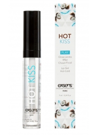 Блеск для губ Hot Kiss Coconut с ароматом кокоса - 7 мл. - Exsens - купить с доставкой в Астрахани