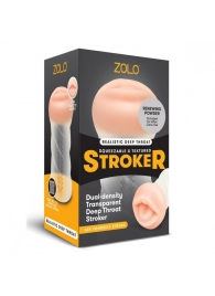 Мастурбатор-ротик ZOLO DEEP THROAT - Zolo - в Астрахани купить с доставкой