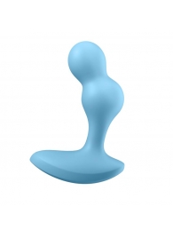 Голубой анальный вибростимулятор Deep Driver - 11,2 см. - Satisfyer - в Астрахани купить с доставкой
