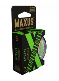 Презервативы в пластиковом кейсе MAXUS AIR Mixed - 3 шт. - Maxus - купить с доставкой в Астрахани