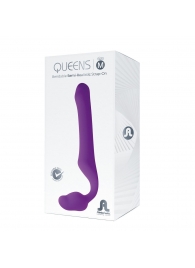 Лиловый безремневой страпон Queens M - Adrien Lastic - купить с доставкой в Астрахани
