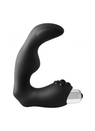 Черный вибромассажер простаты FantASStic Vibrating Prostate Massager - 11,3 см. - Dream Toys - в Астрахани купить с доставкой