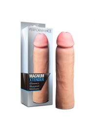 Телесная фаллическая насадка на пенис Magnum Xtender - 23 см. - Blush Novelties - в Астрахани купить с доставкой
