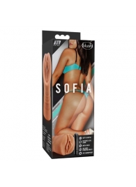 Мастурбатор-вагина цвета карамели Sofia с вибрацией - Blush Novelties - в Астрахани купить с доставкой