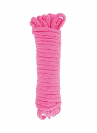 Розовая веревка для связывания Sweet Caress Rope - 10 метров - Sweet Caress - купить с доставкой в Астрахани