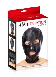 Маска-шлем с прорезями для глаз и рта - Fetish Tentation - купить с доставкой в Астрахани