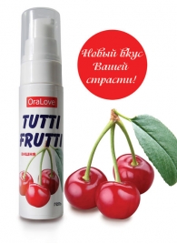 Гель-смазка Tutti-frutti с вишнёвым вкусом - 30 гр. - Биоритм - купить с доставкой в Астрахани