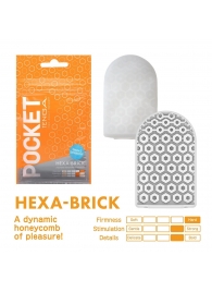 Карманный мастурбатор HEXA-BRICK - Tenga - в Астрахани купить с доставкой