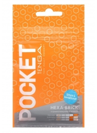 Карманный мастурбатор HEXA-BRICK - Tenga - в Астрахани купить с доставкой