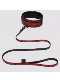 Стильный ошейник с поводком Reversible Faux Leather Collar and Lead - Fifty Shades of Grey - купить с доставкой в Астрахани