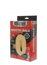 Мастурбатор-вагина с вибрацией и выносным пультом управления REALSTUFF SMOOTH   BALD - Dream Toys - в Астрахани купить с доставкой